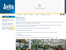 Tablet Screenshot of deltainvest.ro